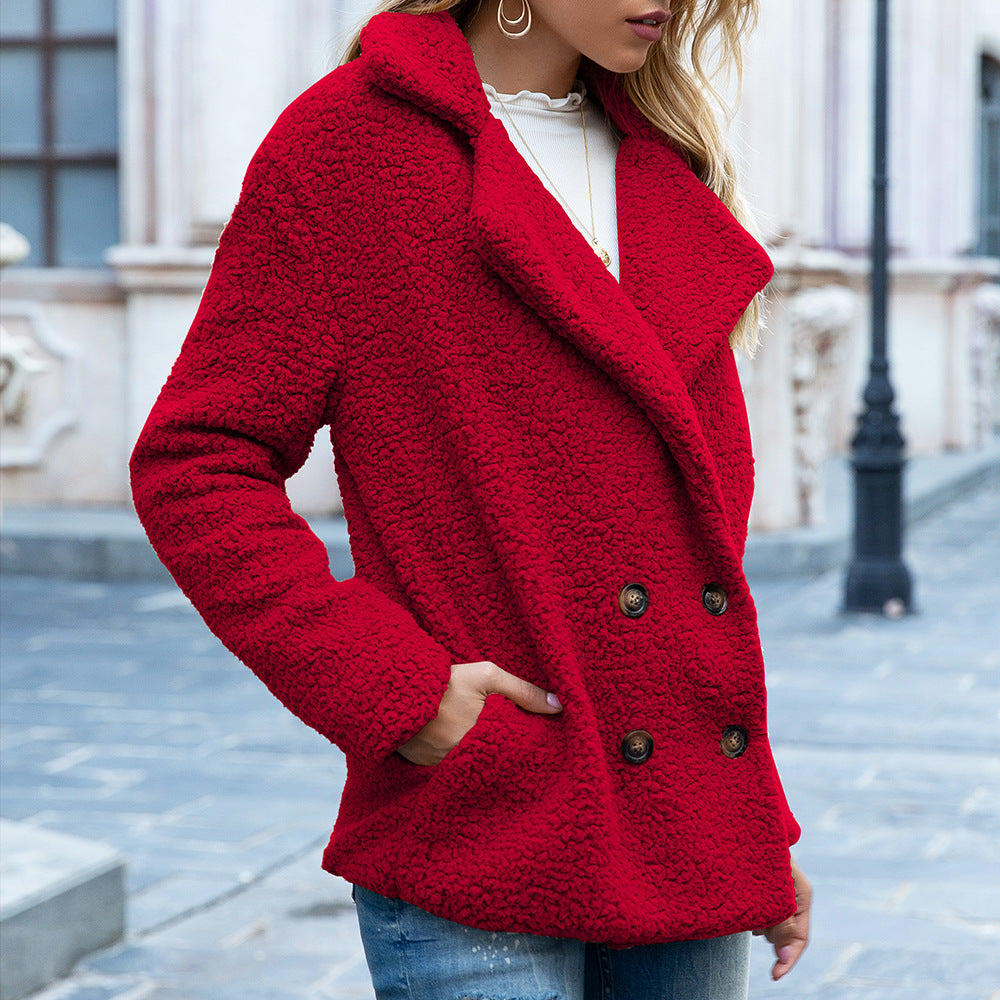 Fluffy Lapel Jacket