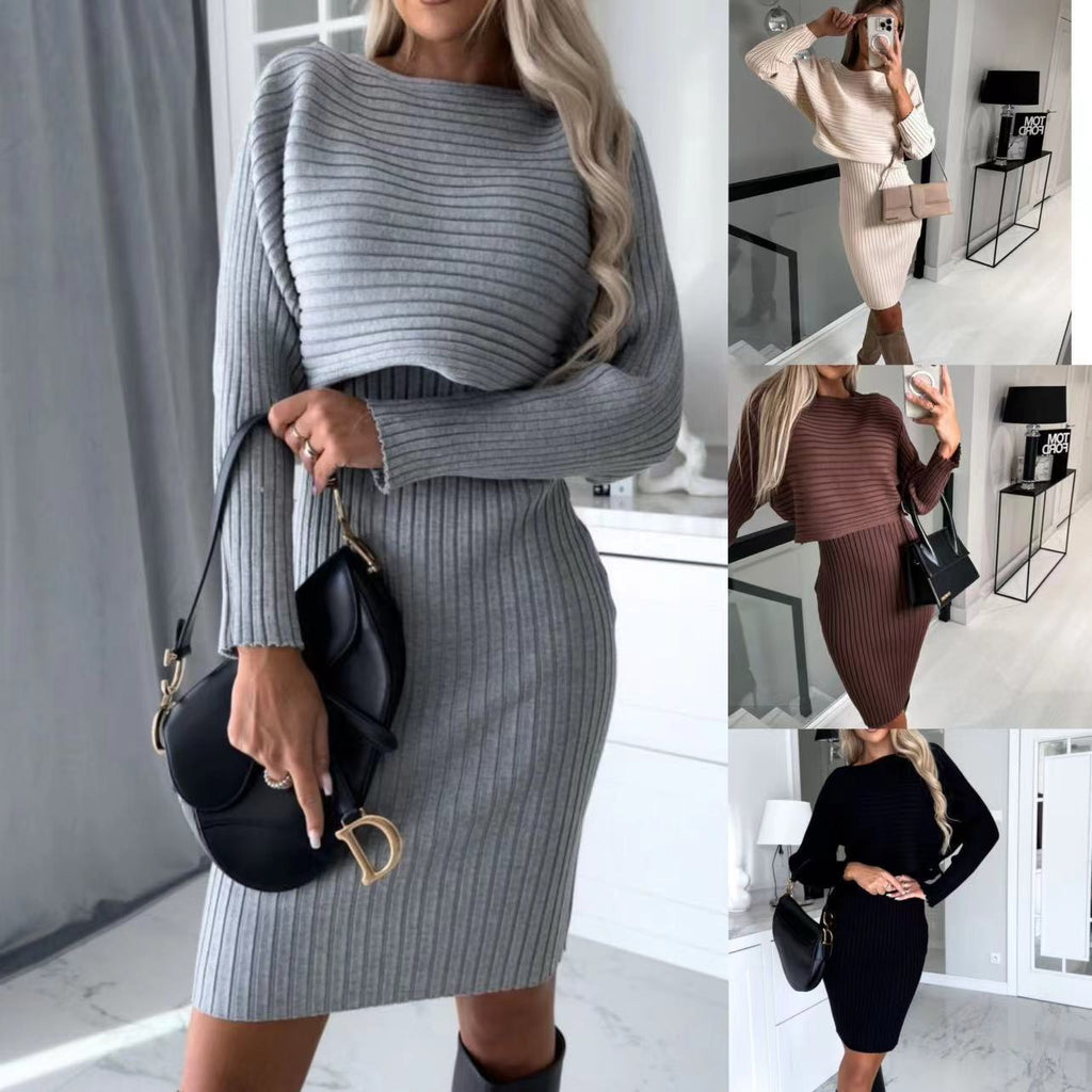 Knit Sweater and Midi Skirt Set