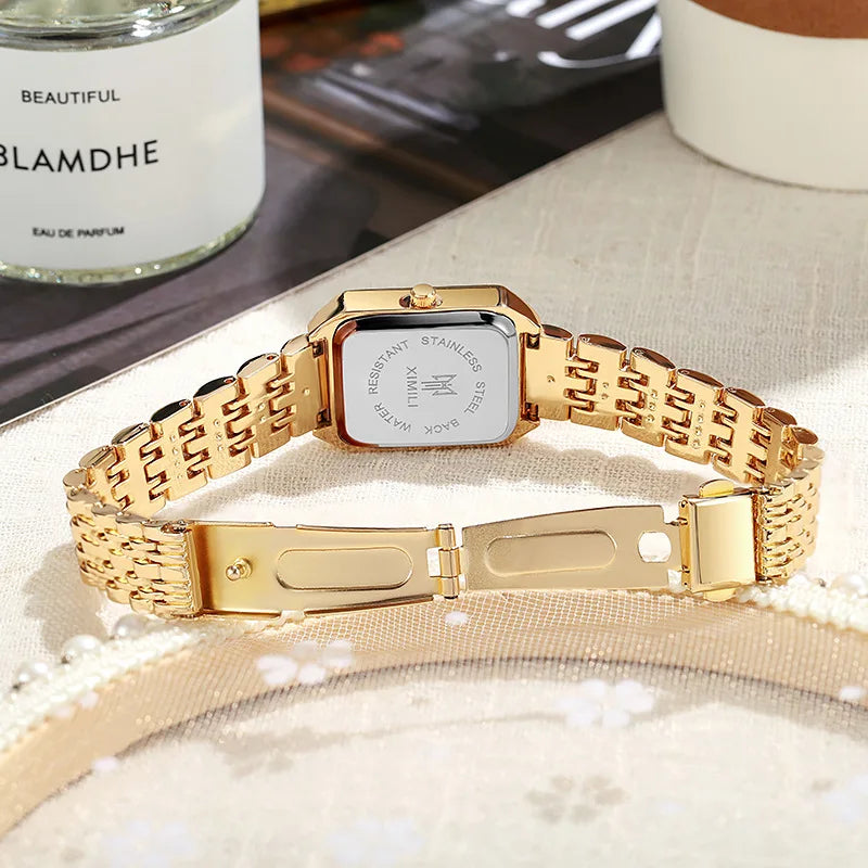 Rectangle Link Bracelet Watch