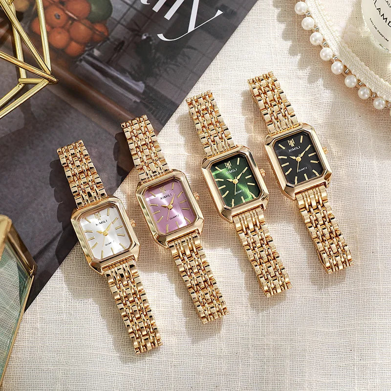 Rectangle Link Bracelet Watch