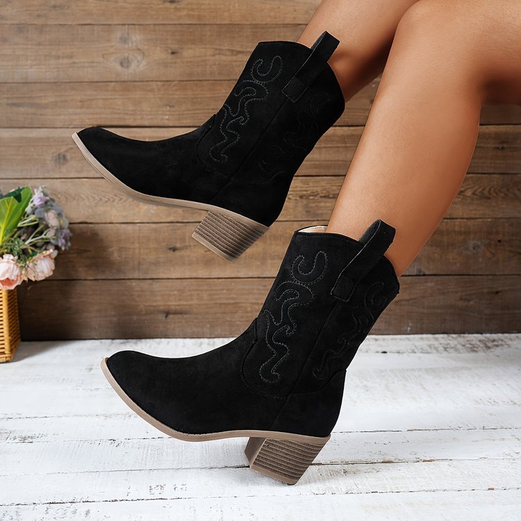 Embroidered Western Boot