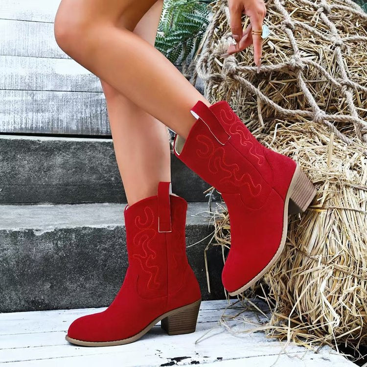 Embroidered Western Boot