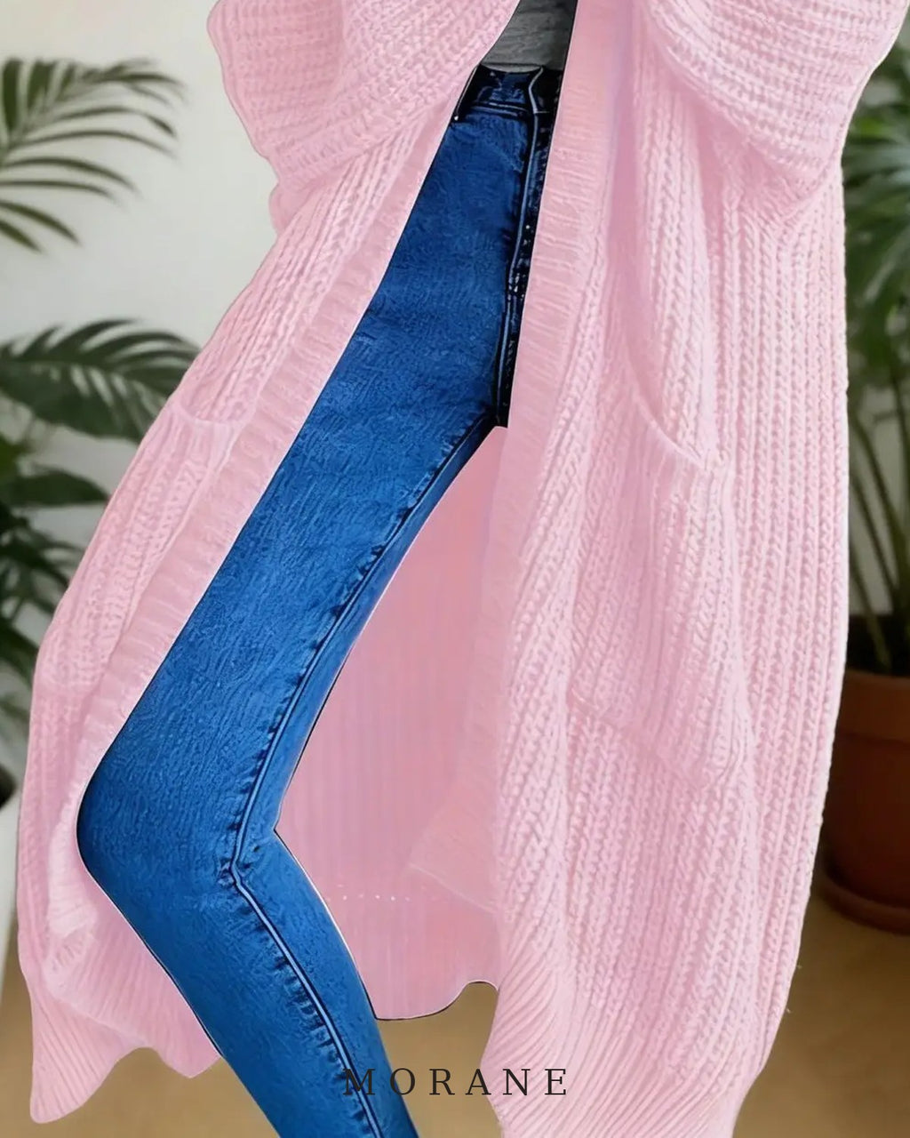 MORANE Chunky Knit Longline Cardigan