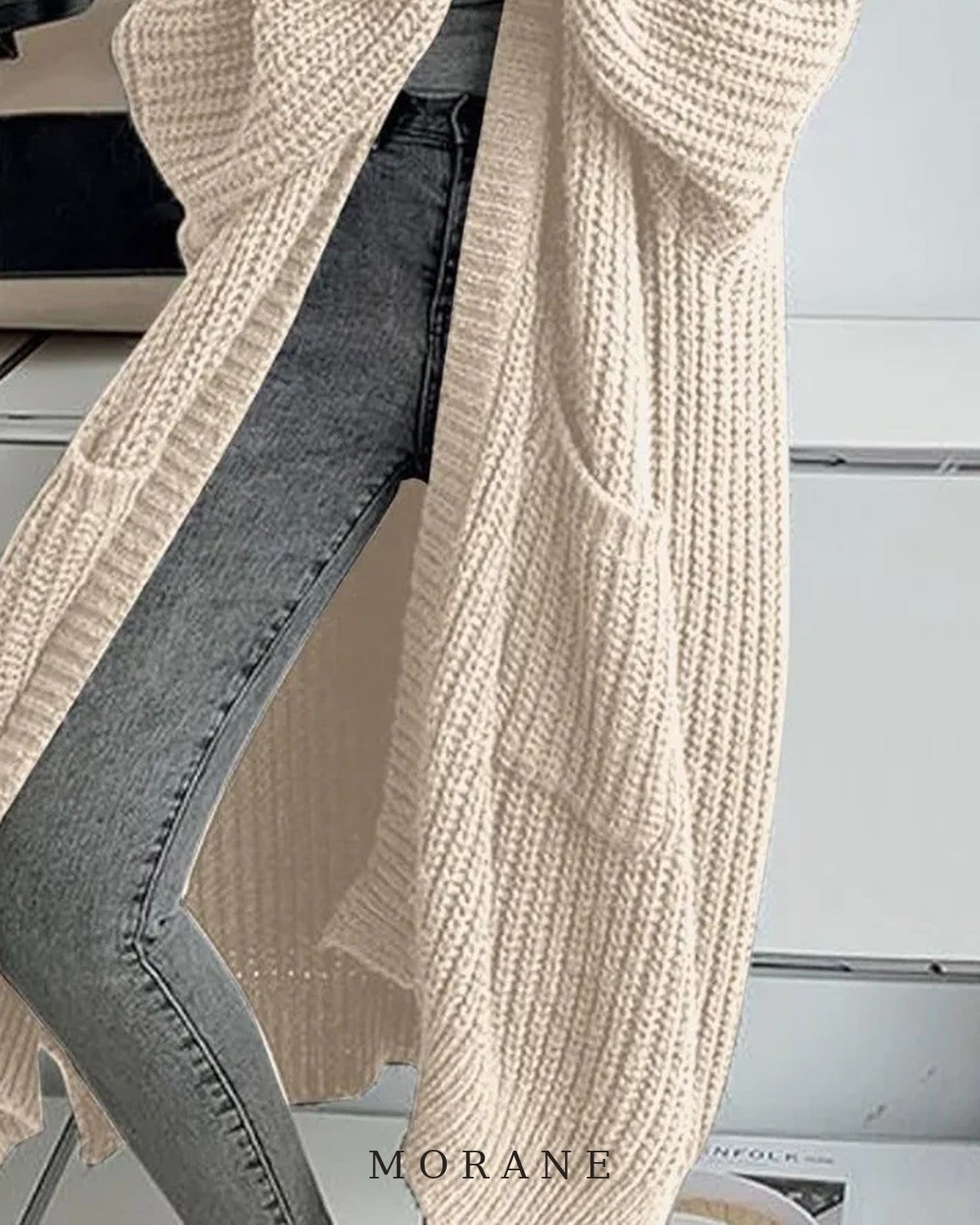 MORANE Chunky Knit Longline Cardigan