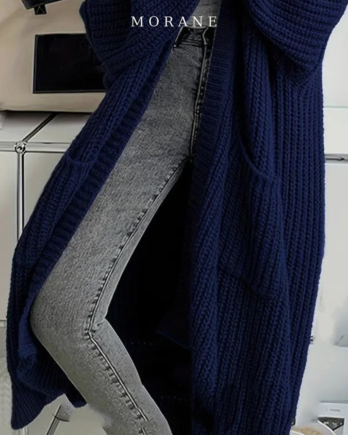 MORANE Chunky Knit Longline Cardigan
