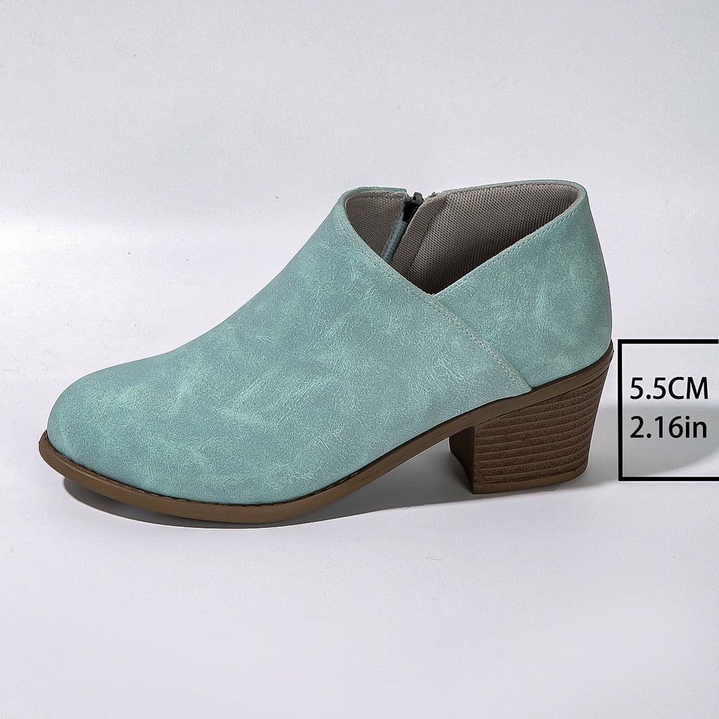 Block Heel Ankle Boot