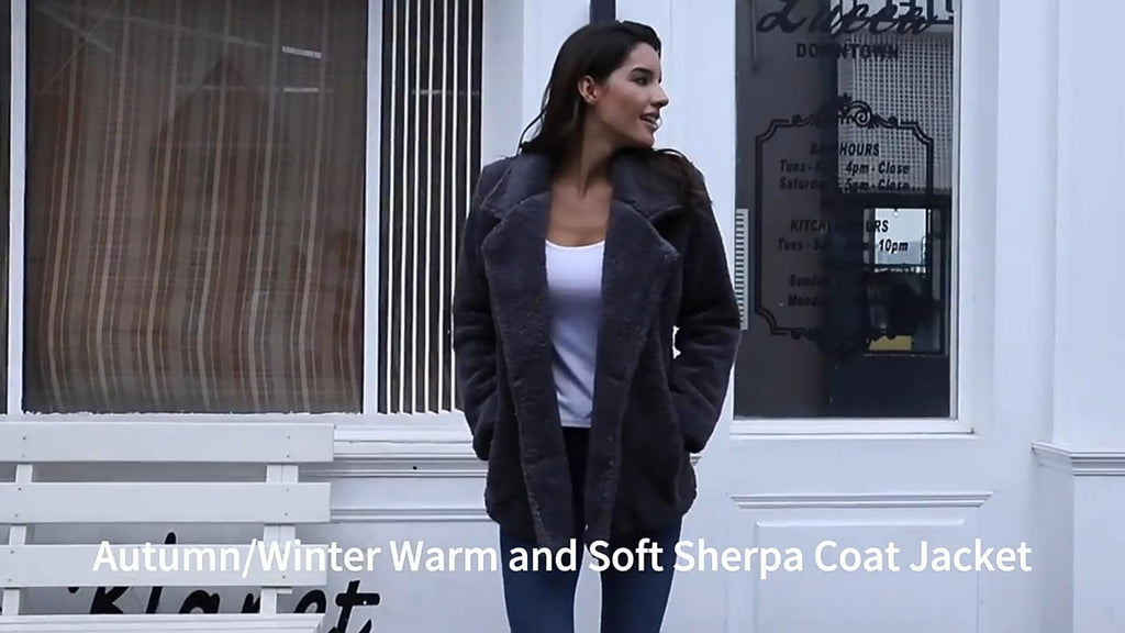 Fluffy Lapel Jacket