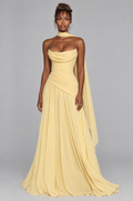 Soleil Chiffon Corset Gown - front