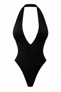 Noir Halter Bodysuit