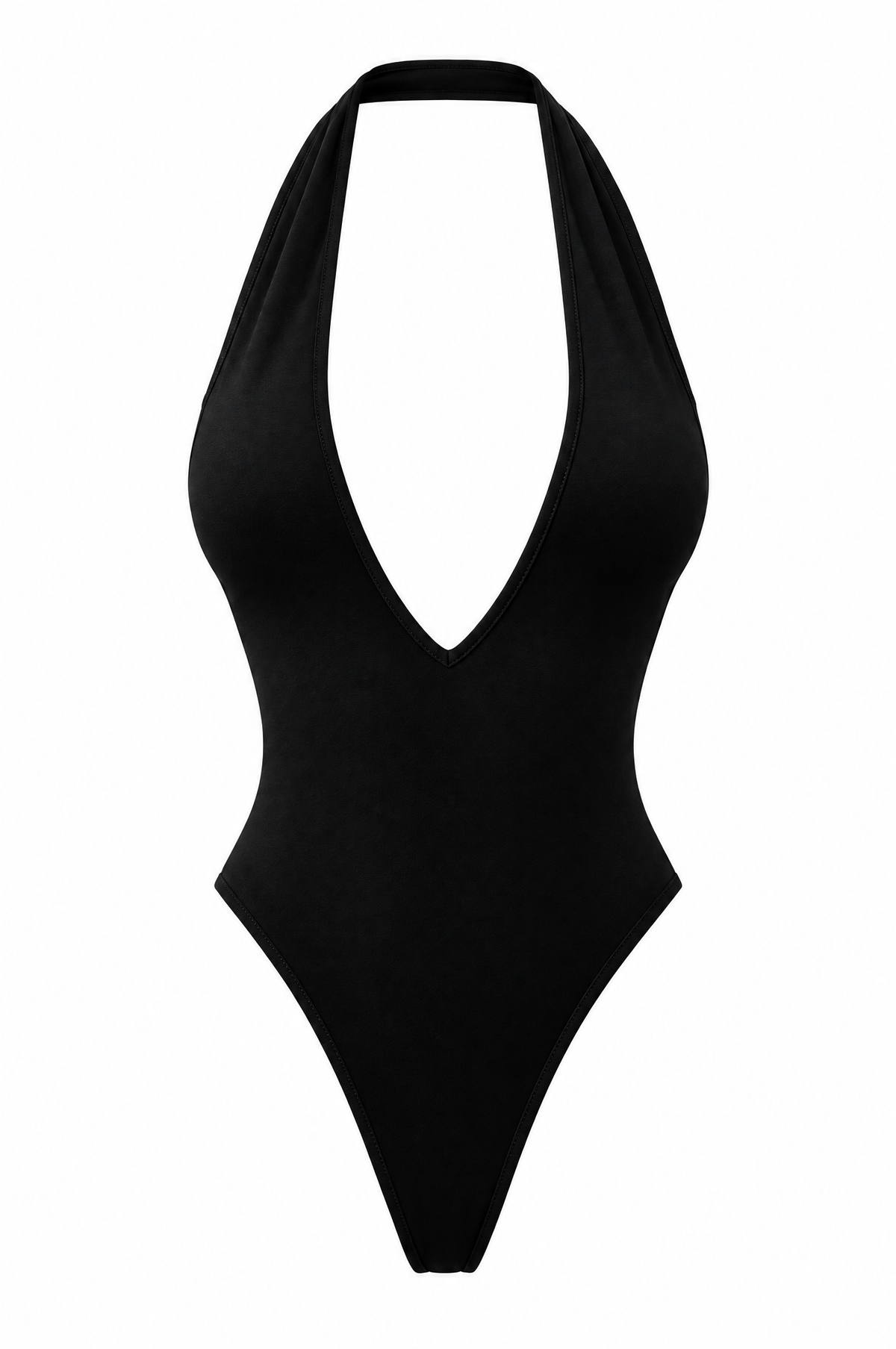Noir Halter Bodysuit