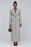 Ash Longline Tailored Maxi Coat - front