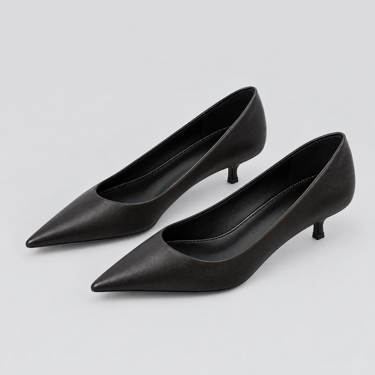 Classic Pointed Kitten-Heel Pumps