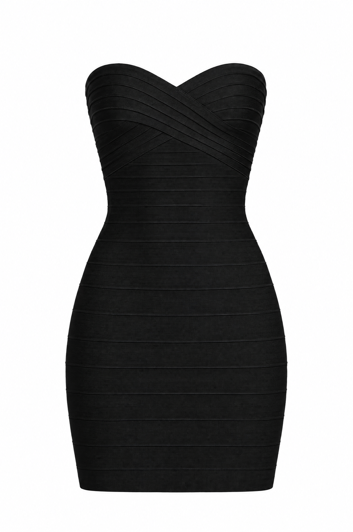 Noir Sweetheart Bandage Mini Dress