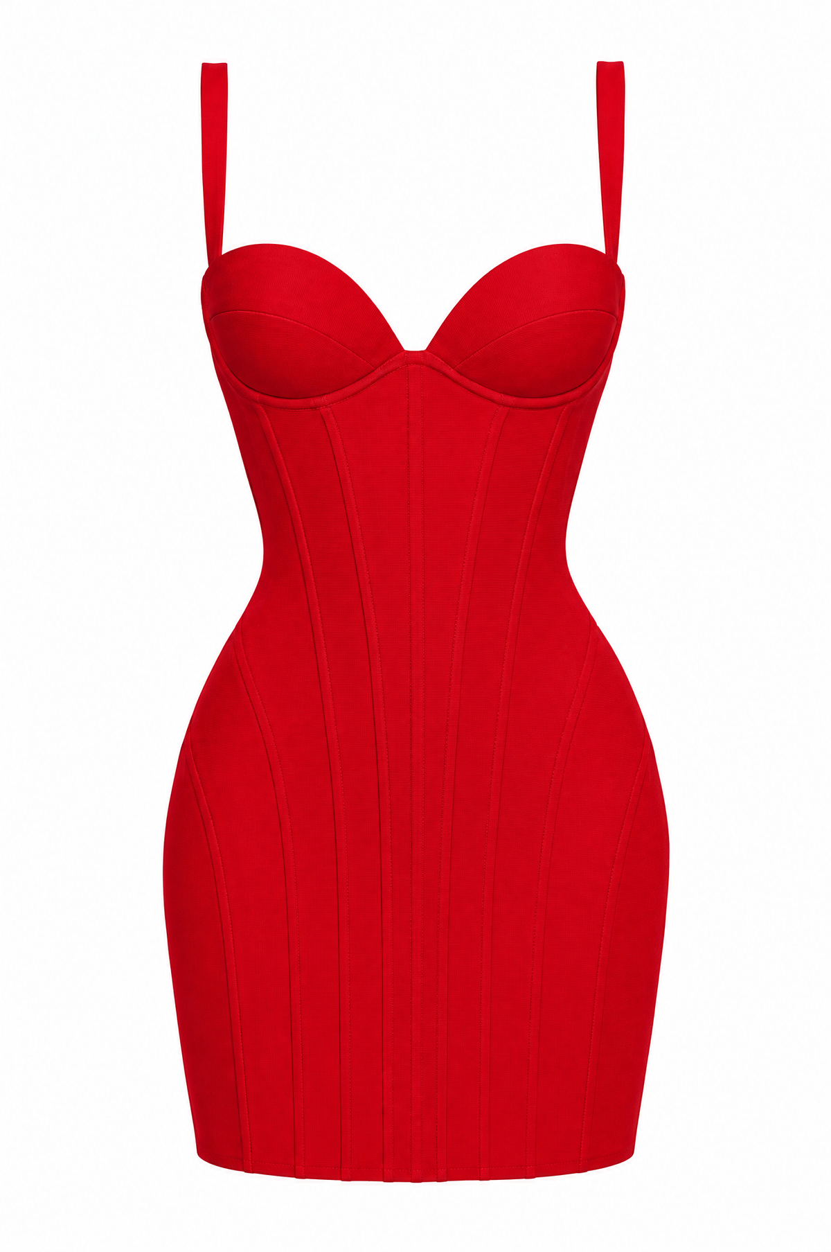 Crimson Corset Sweetheart Mini Dress - product