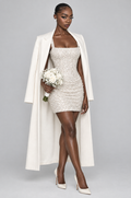 Stardust Sparkle Square-Neck Mini Dress - front