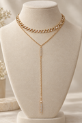 Siren Gold Y-Lariat Necklace