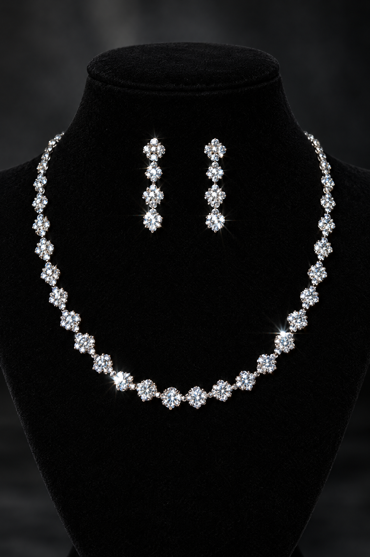 Celestine Crystal Necklace & Earring Set