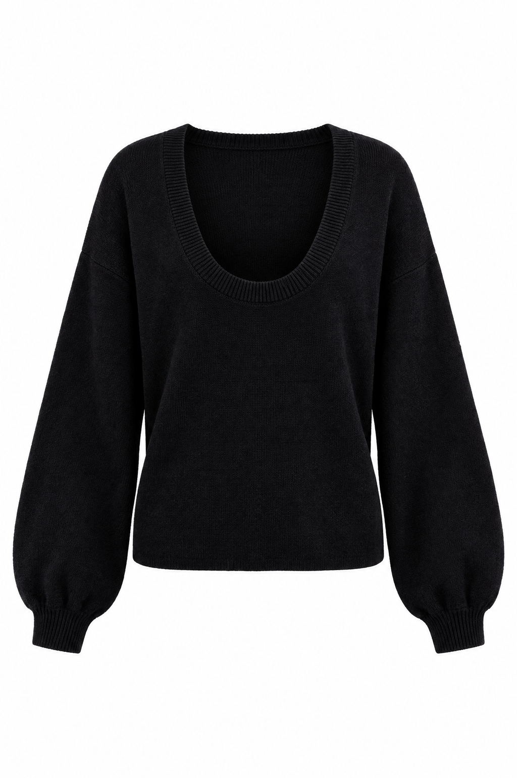 Noelle Deep-U Knit Sweater