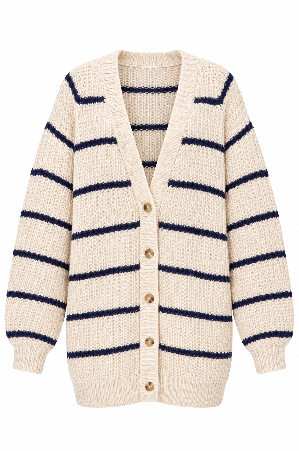 Marina Striped Chunky Cardigan