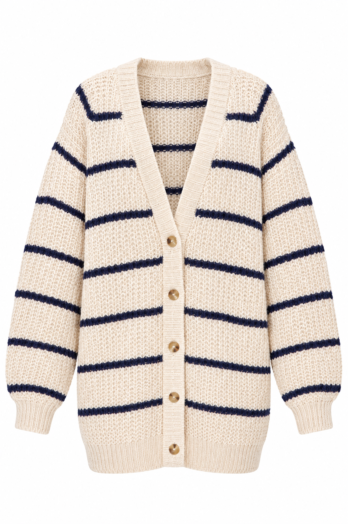 Marina Striped Chunky Cardigan