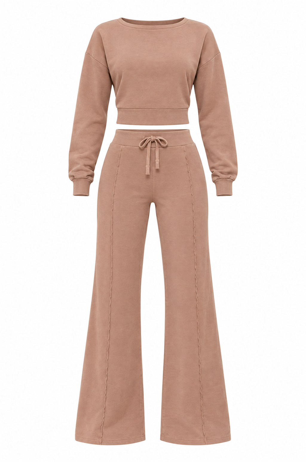 Latte Knit Lounge Pant Set