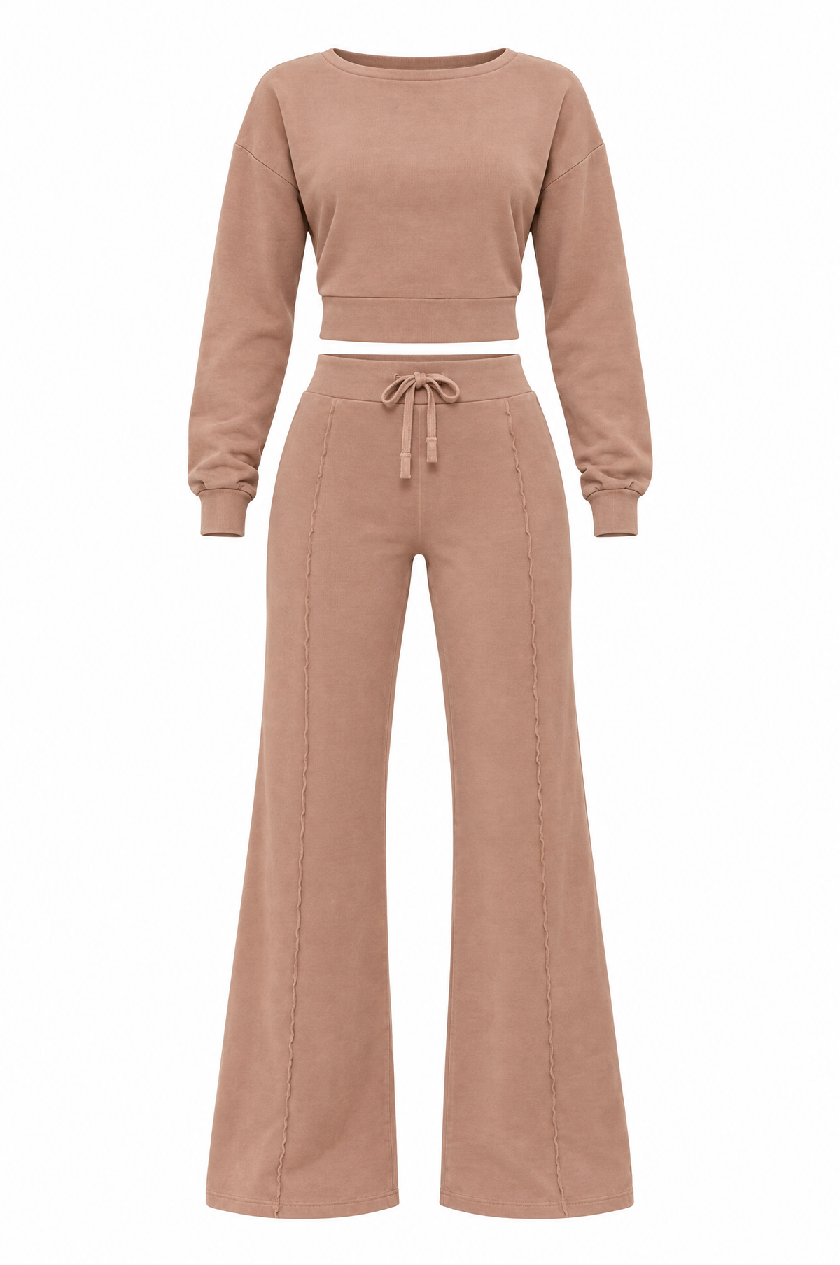 Latte Knit Lounge Pant Set