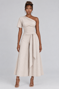 Dune One-Shoulder Tie Top & Gaucho Set