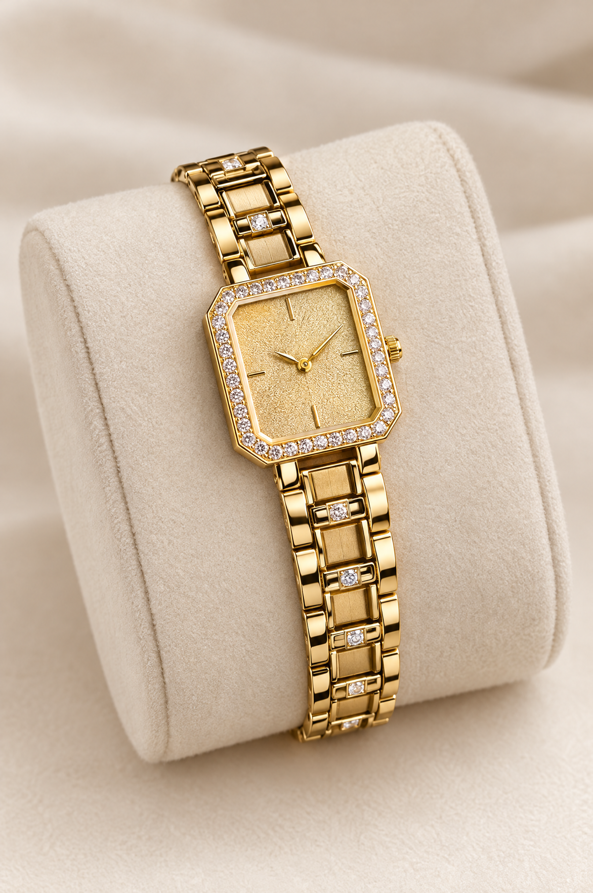 Classic Gold Rectangle Watch