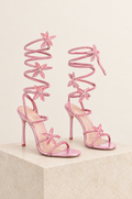 Papillon Crystal Butterfly Wrap Heels