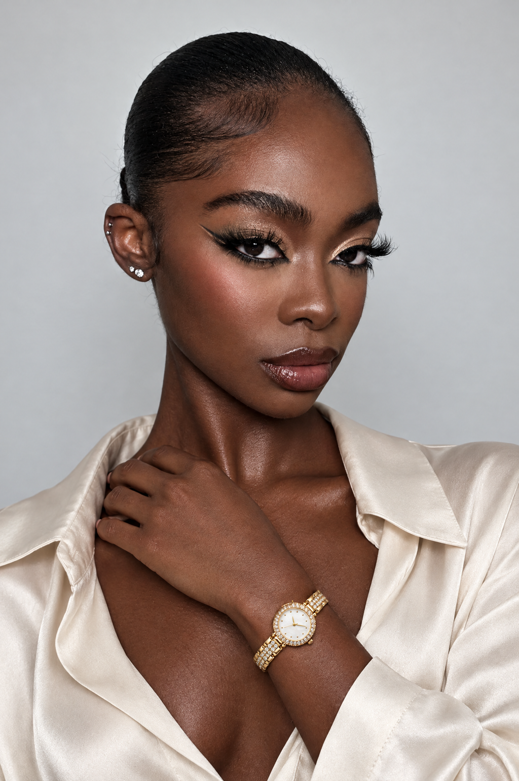 Petite Crystal Halo Watch