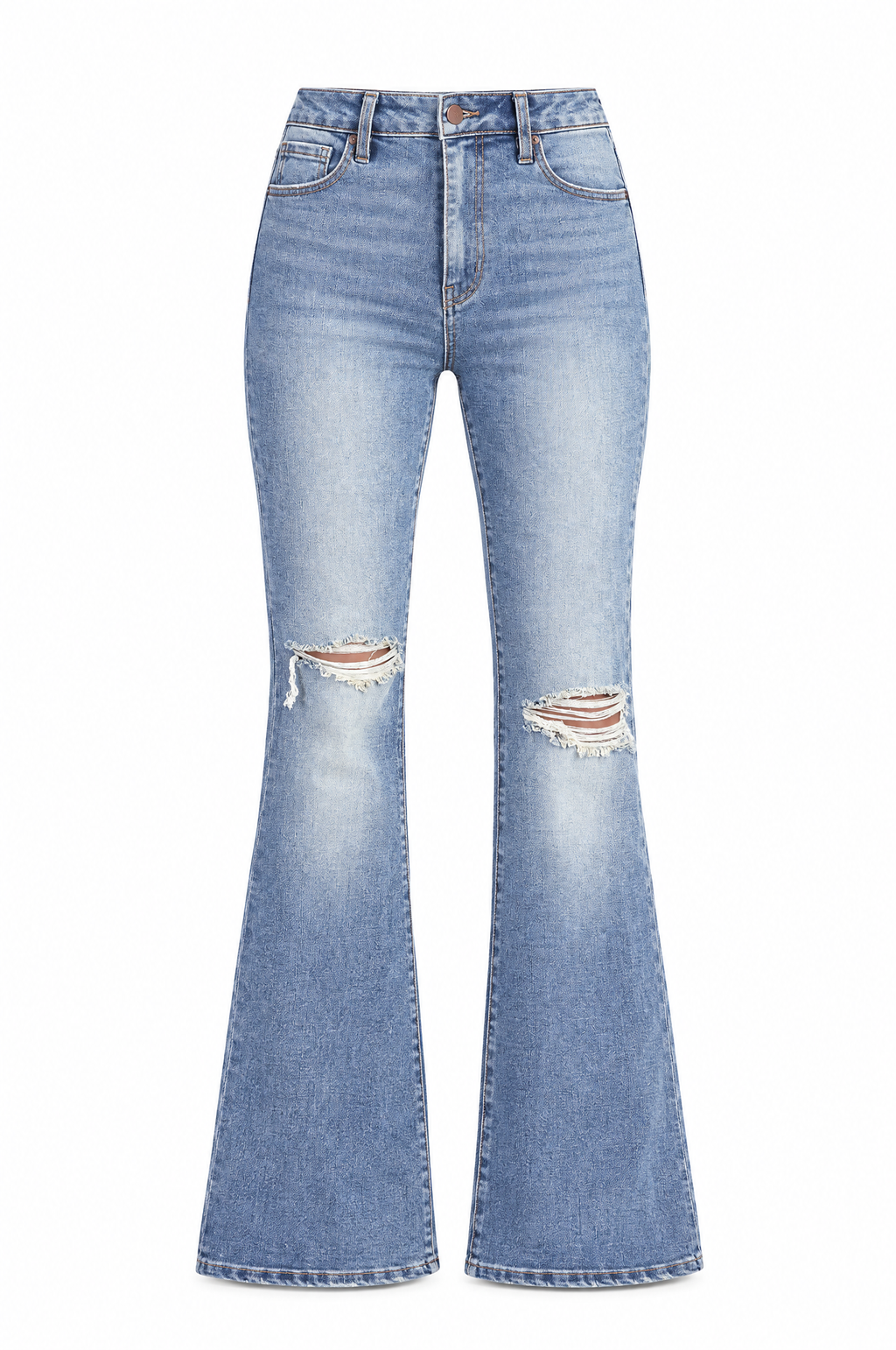Vintage Ripped Flare Jeans product shot