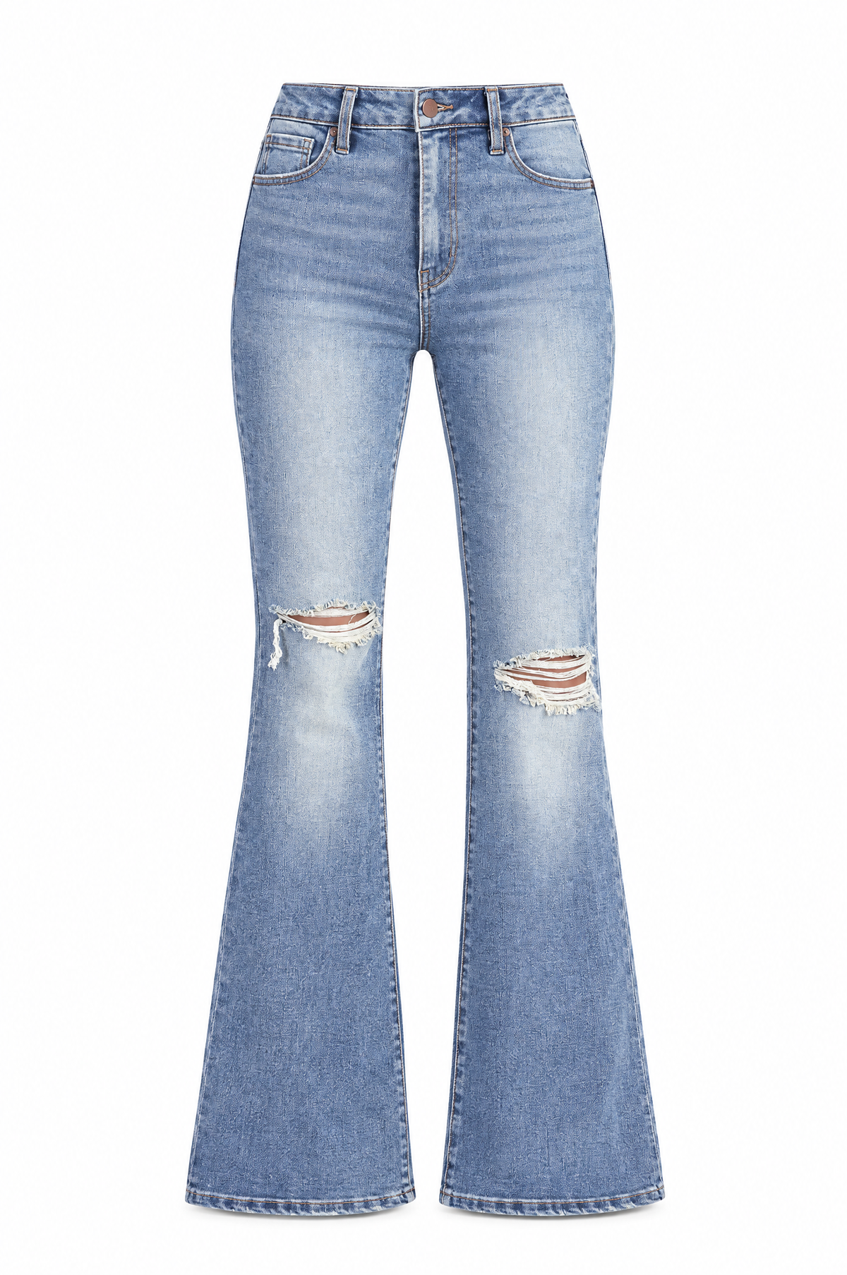 Vintage Ripped Flare Jeans product shot