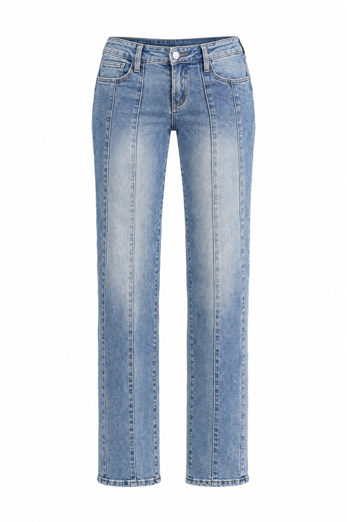 Seamline Low-Rise Straight Jeans product shot