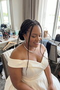 Celestine Crystal Necklace & Earring Set worn by customer