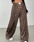 MORANE Leopard Wide Leg Pants