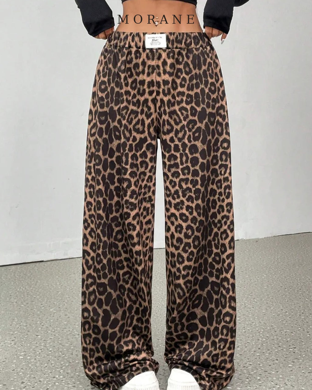 MORANE Leopard Wide Leg Pants