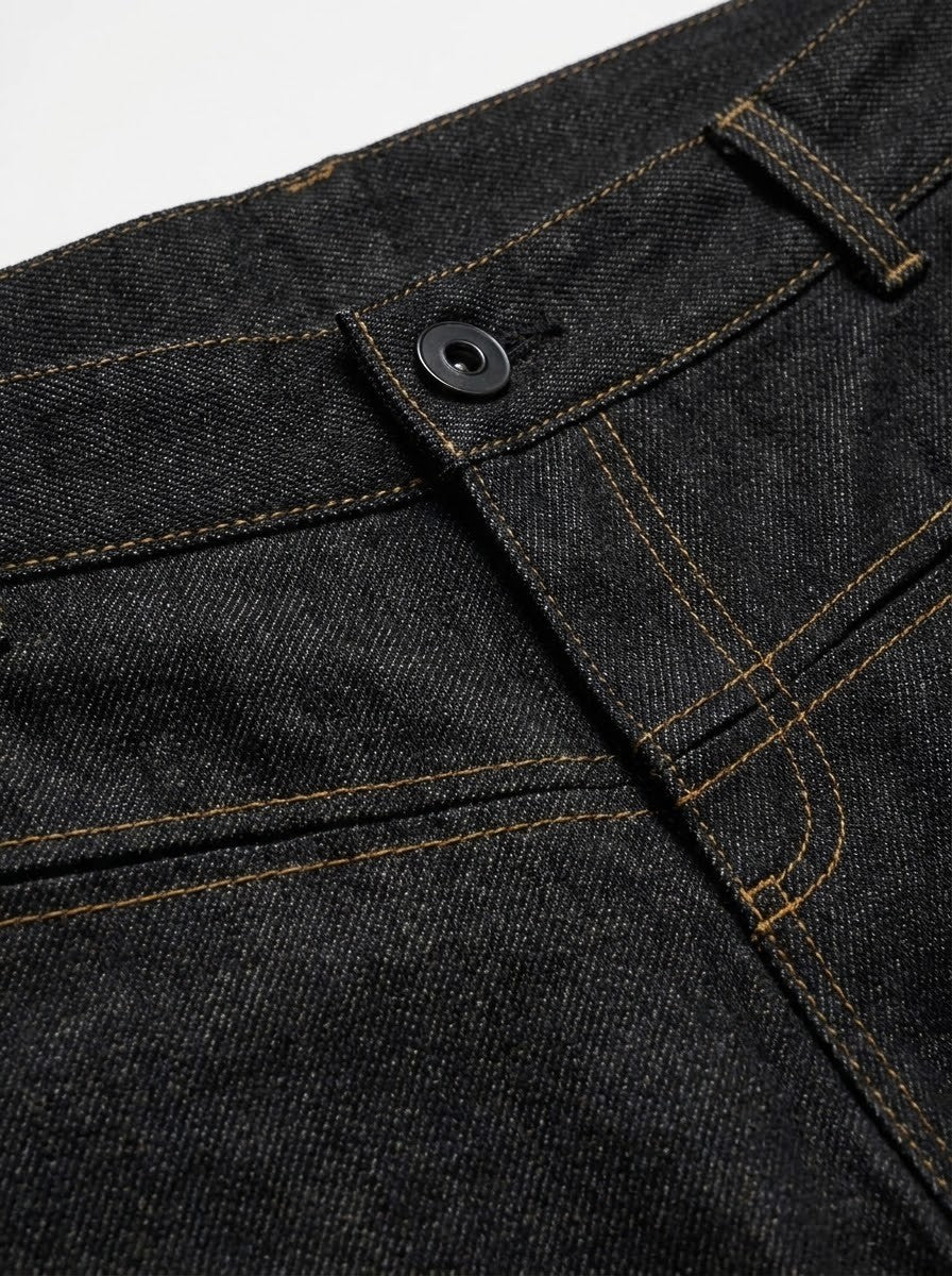 Black Low-Waist Baggy Wide-Leg Jeans