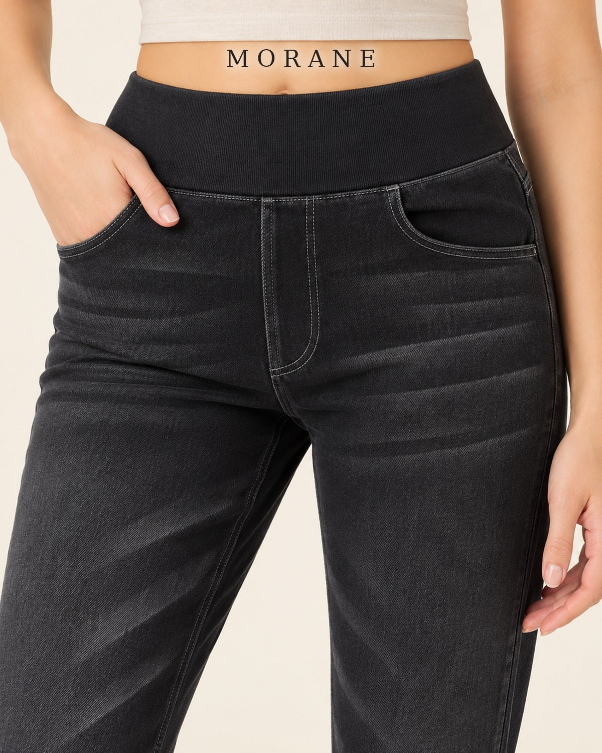 MORANE The Everyday Ease Wide-Leg Pull-On Jeans