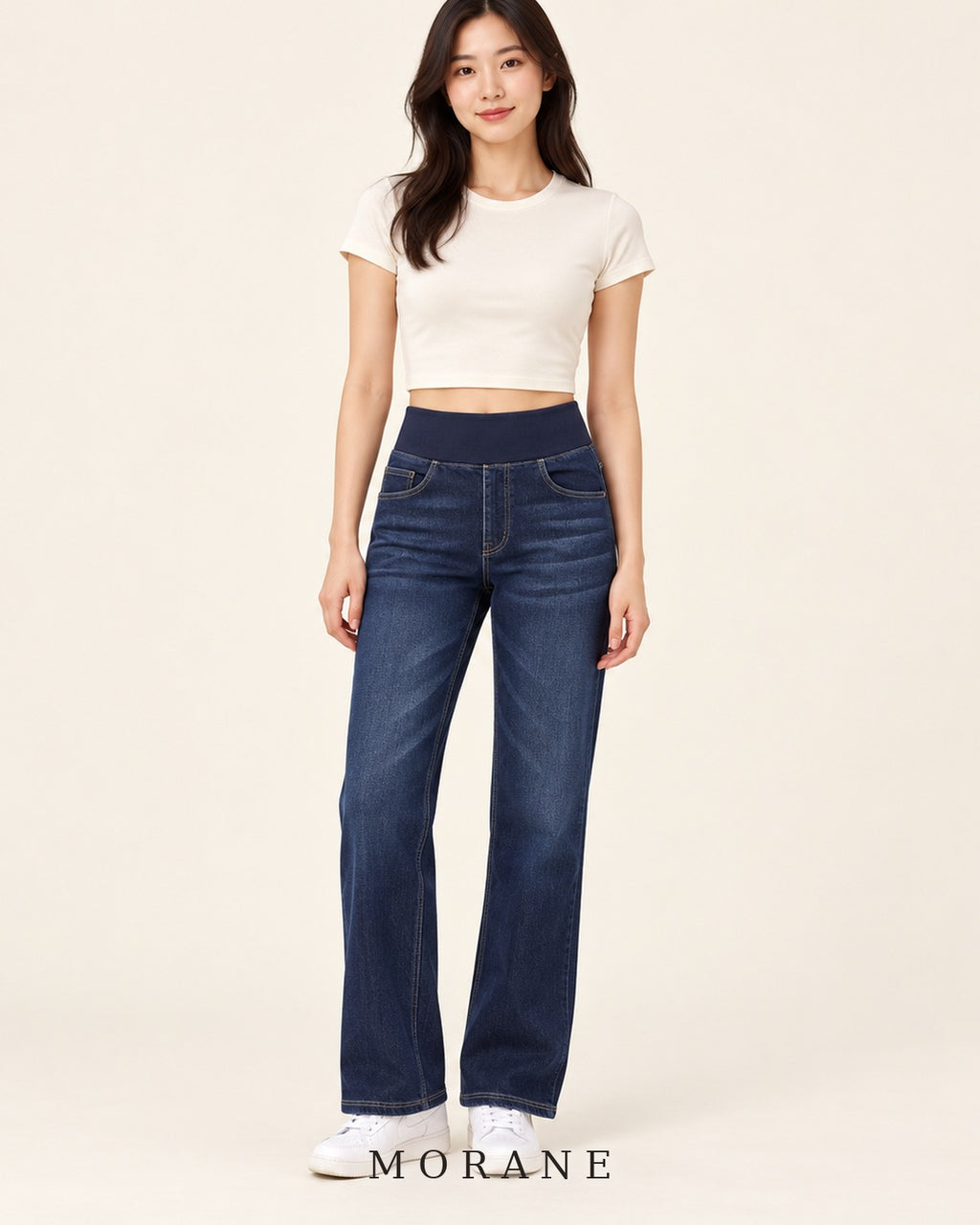 MORANE The Everyday Ease Wide-Leg Pull-On Jeans