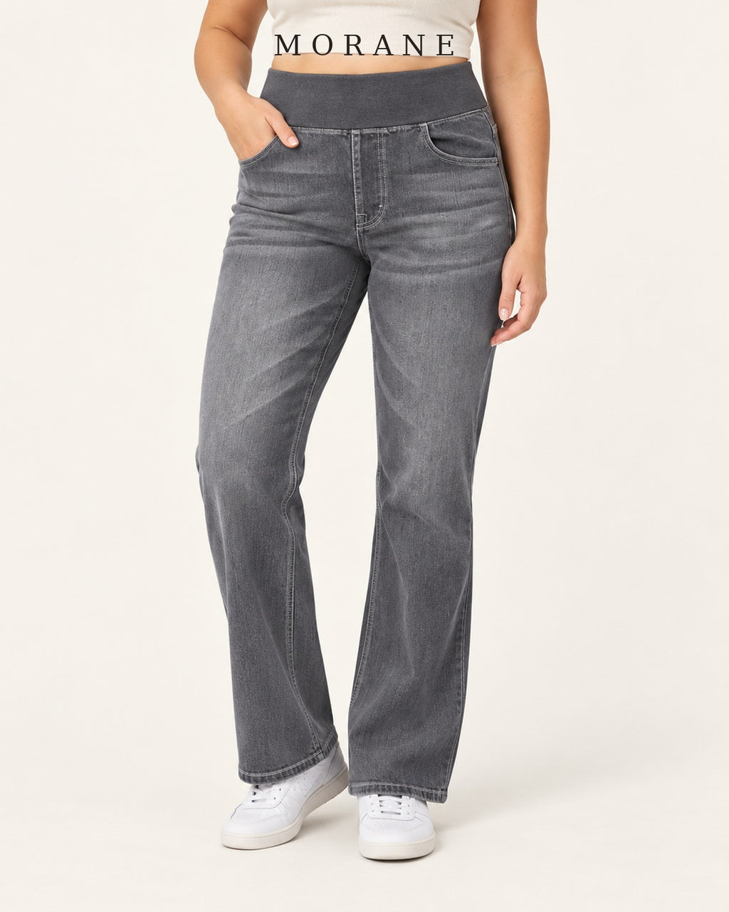 MORANE The Everyday Ease Wide-Leg Pull-On Jeans