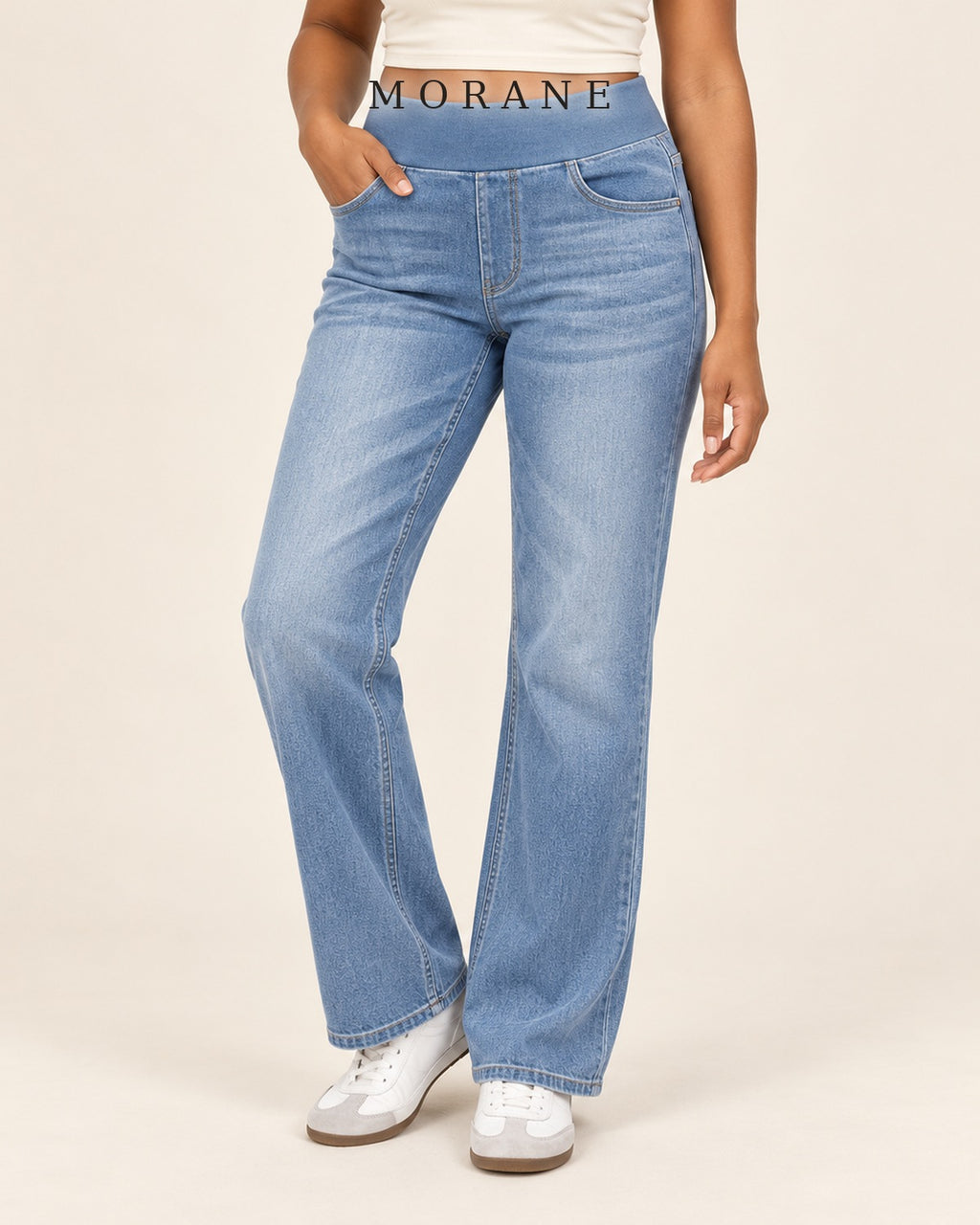 MORANE The Everyday Ease Wide-Leg Pull-On Jeans