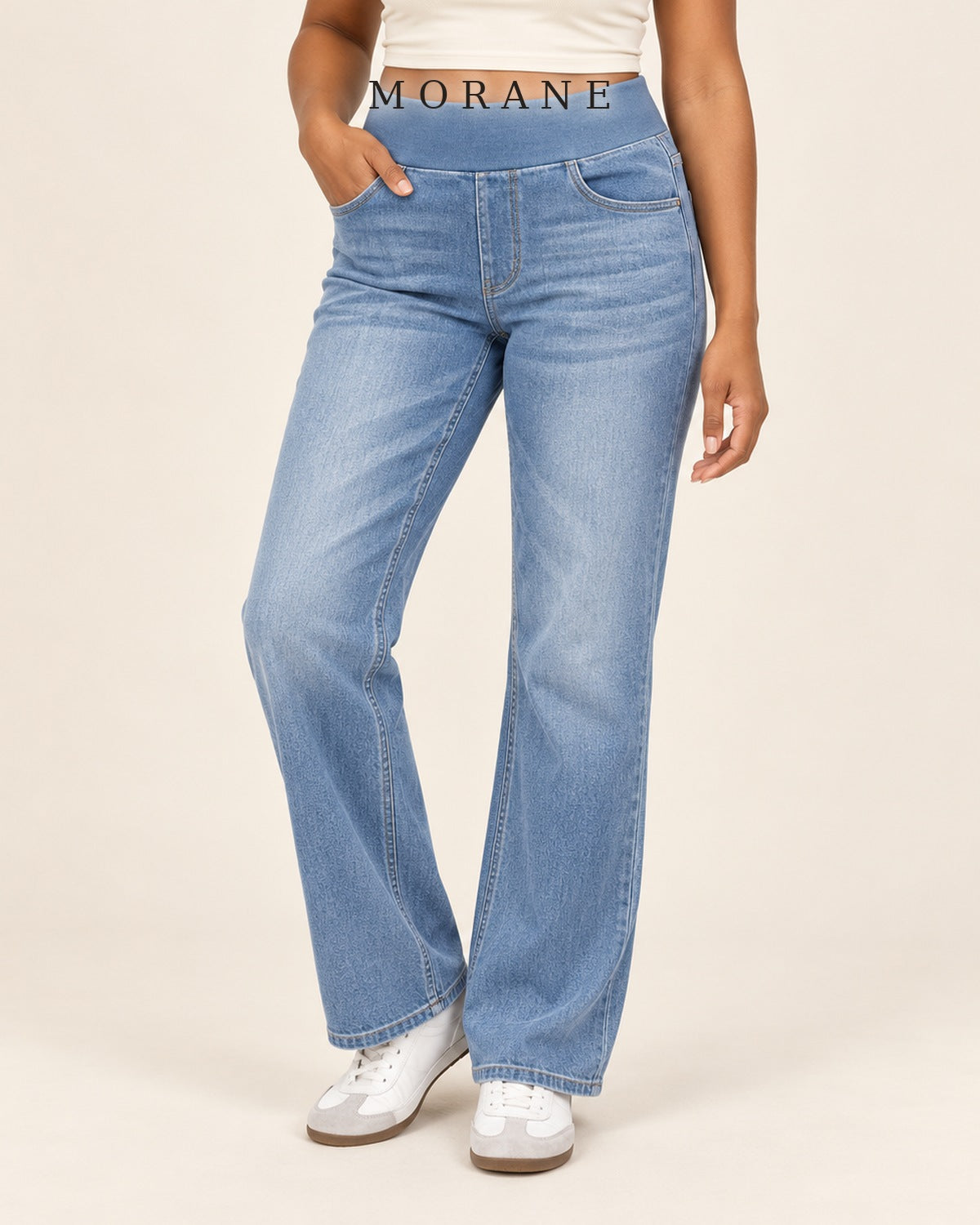 MORANE The Everyday Ease Wide-Leg Pull-On Jeans