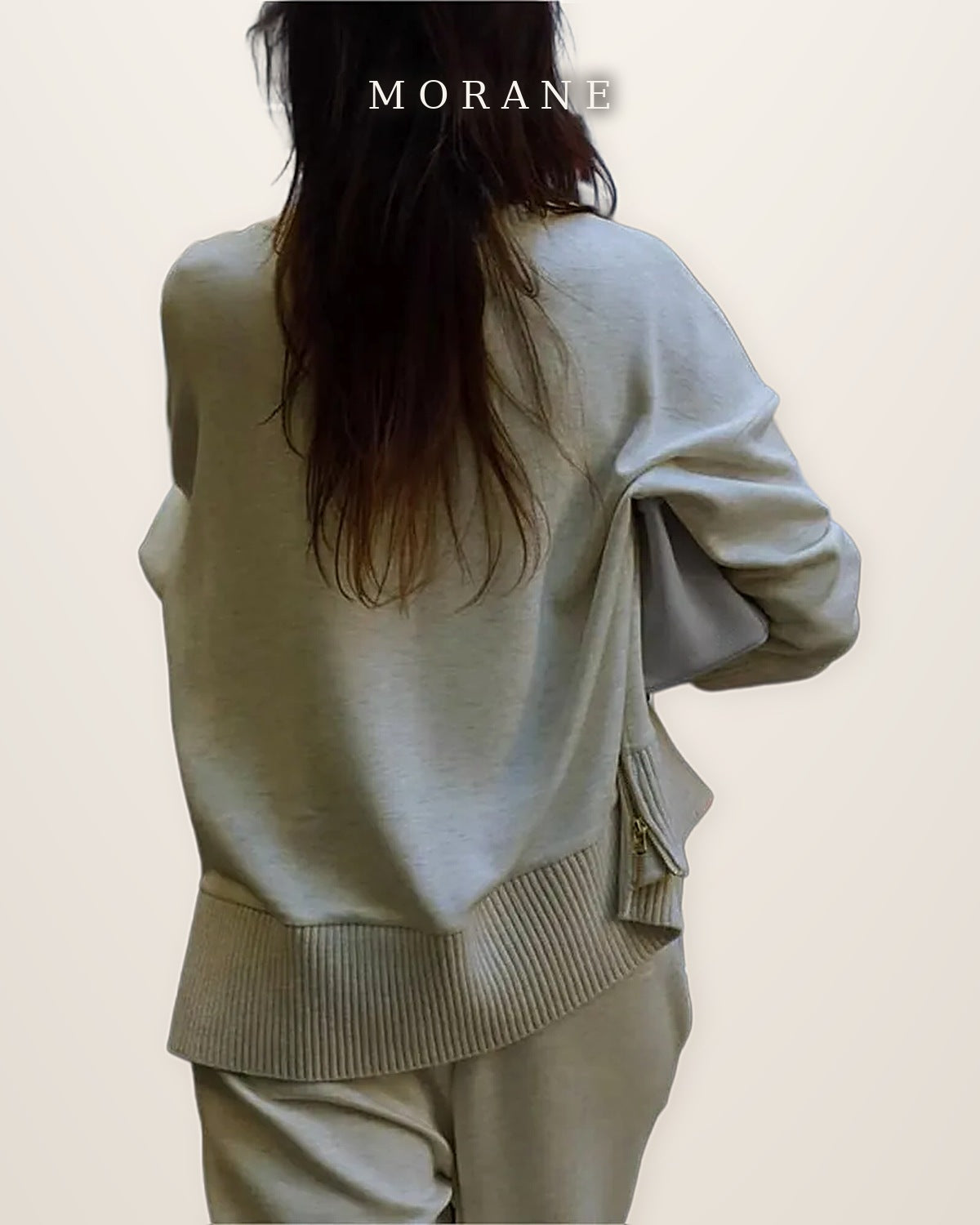 MORANE Side-Zip Turtleneck Knit Set