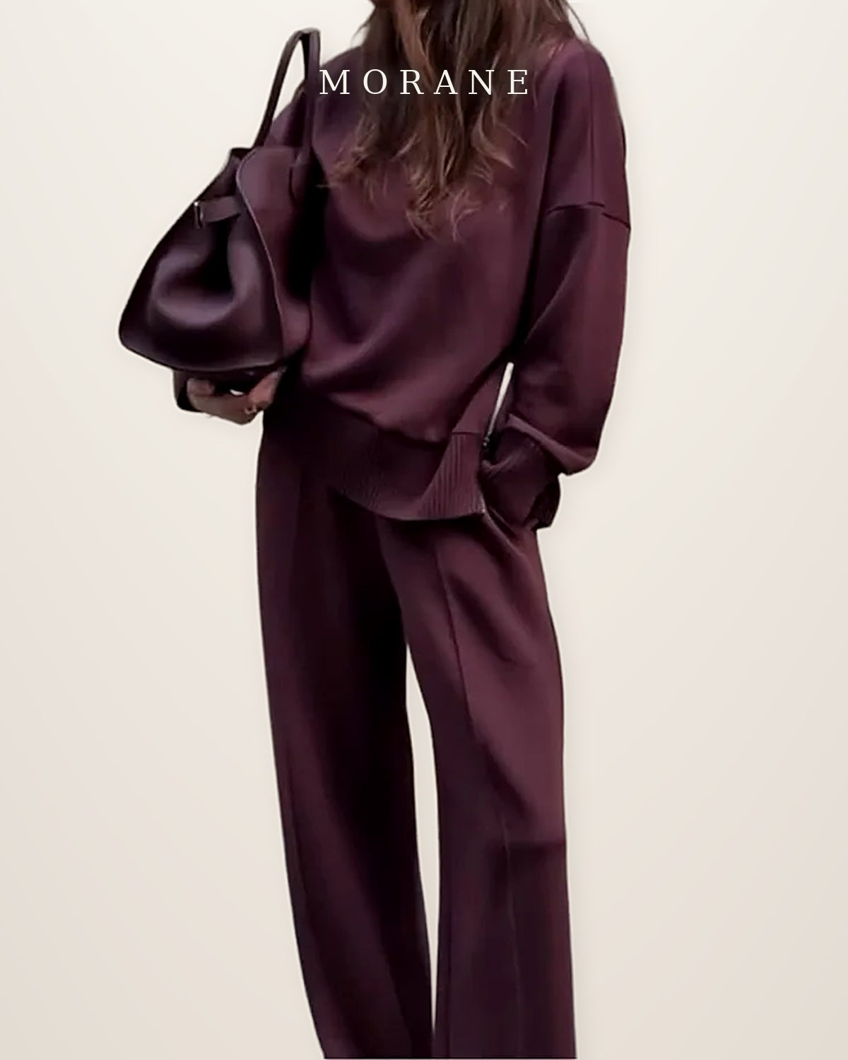 MORANE Side-Zip Turtleneck Knit Set