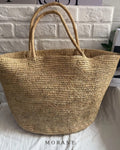 MORANE Large Handwoven Raffia Tote