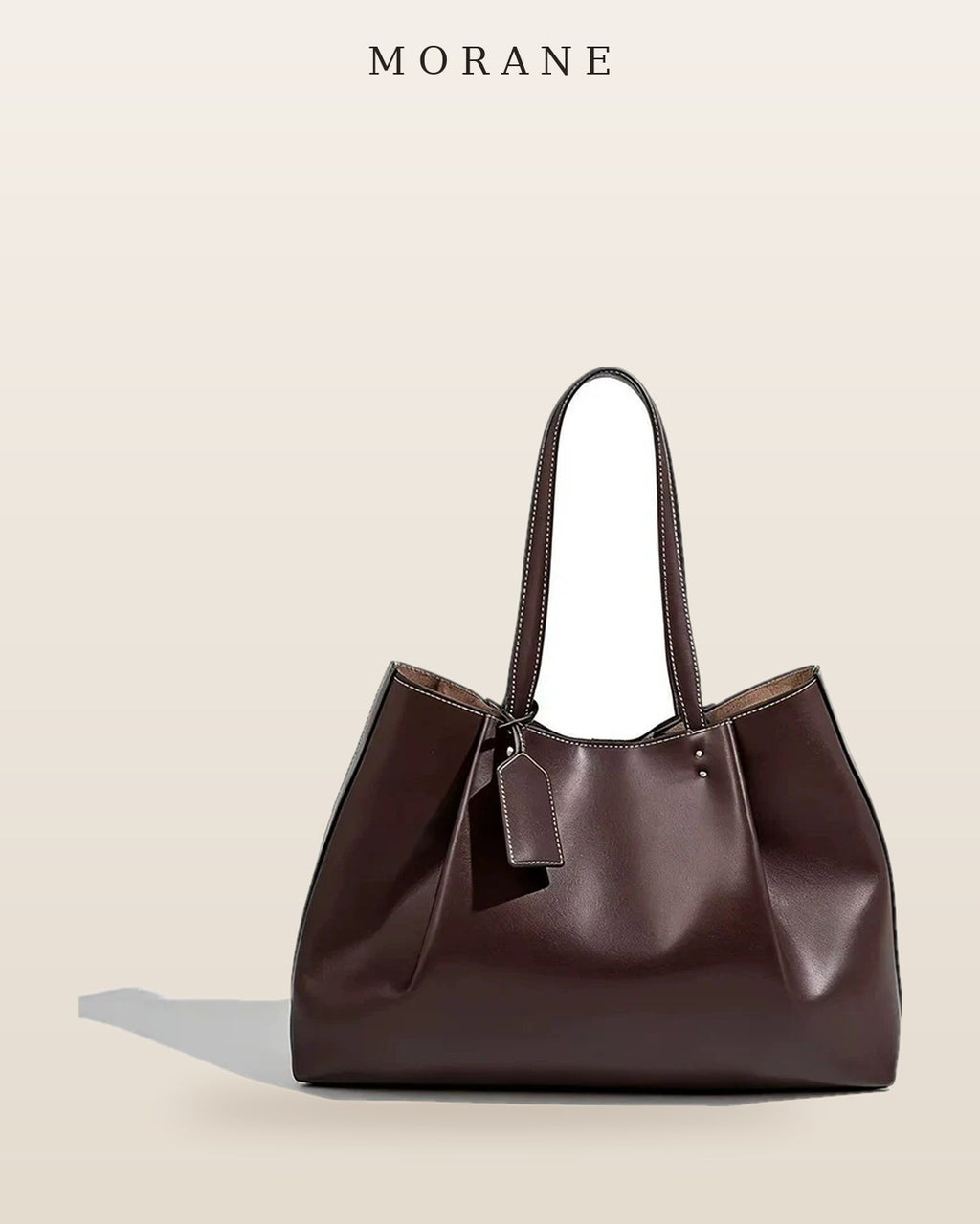 MORANE Ruched Slouch Shoulder Bag