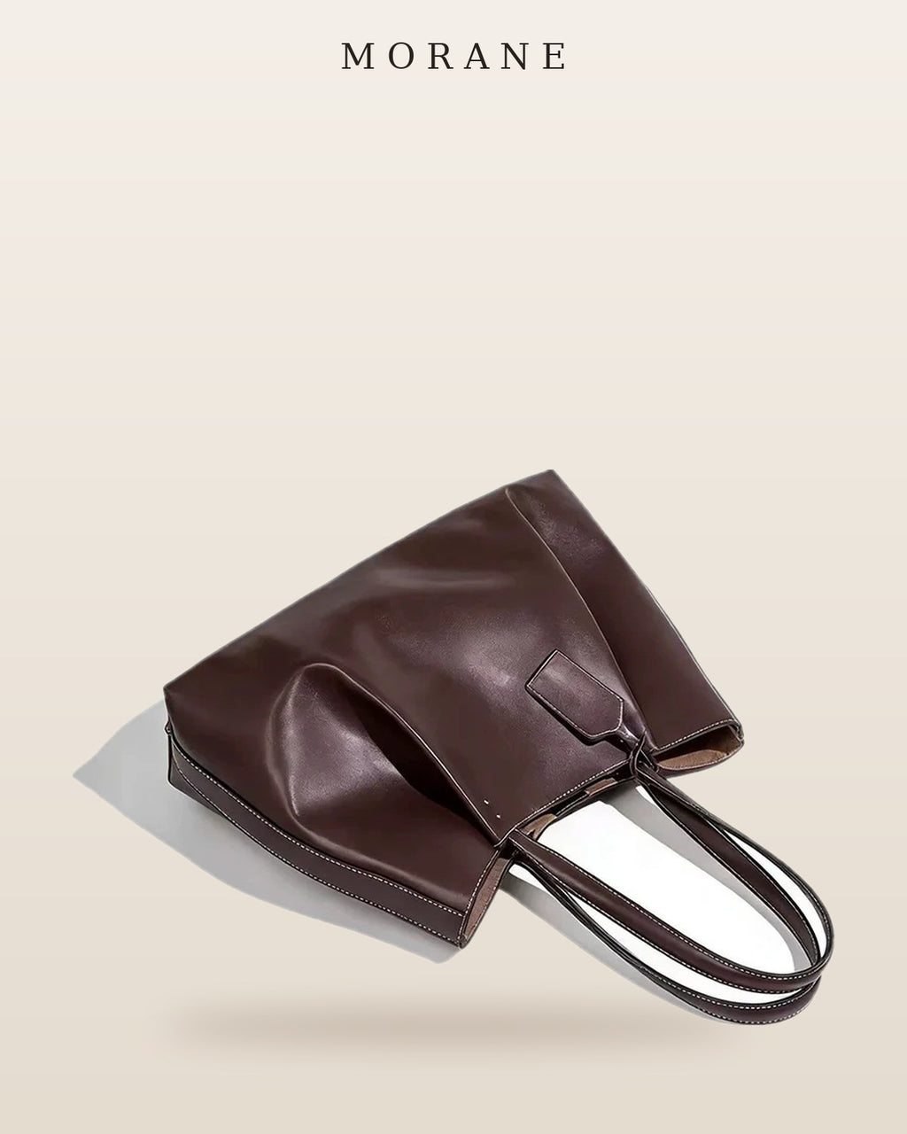MORANE Ruched Slouch Shoulder Bag