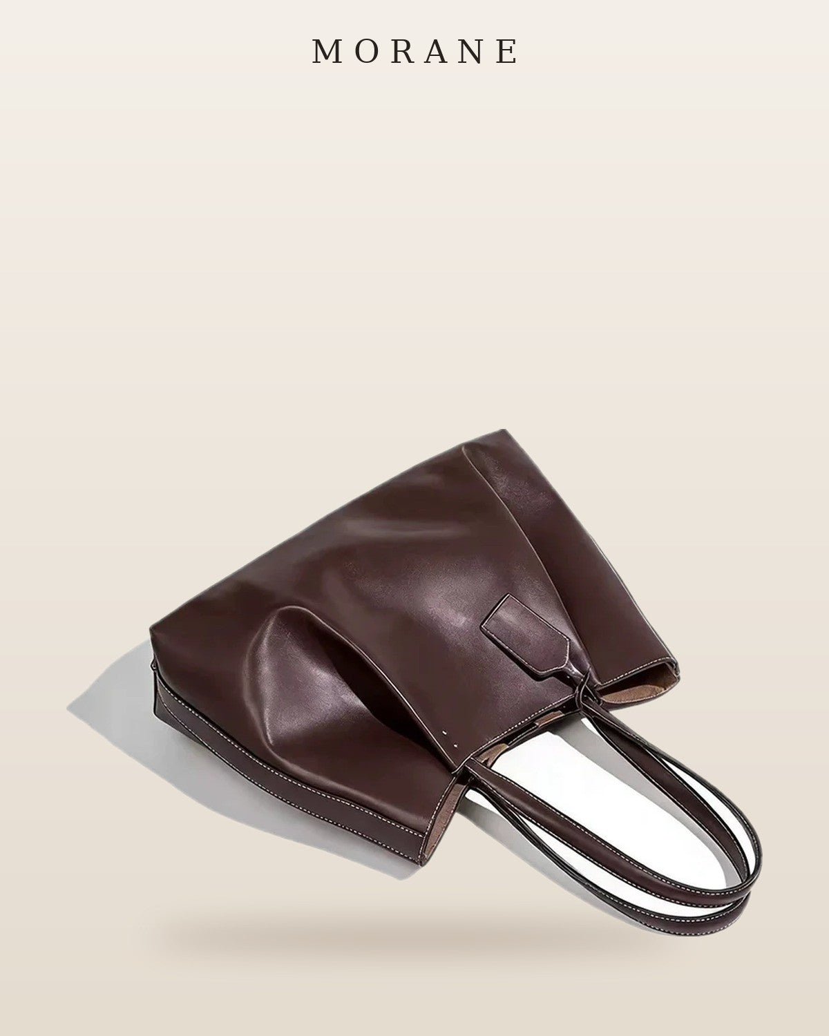 MORANE Ruched Slouch Shoulder Bag