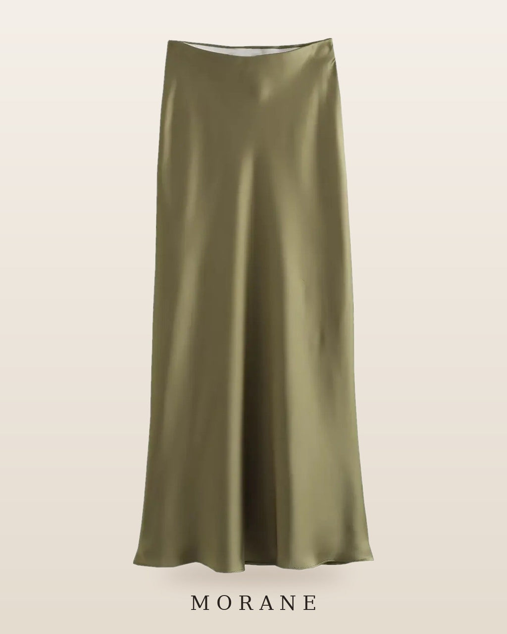 MORANE Satin Bias Midi Skirt