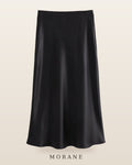 MORANE Satin Bias Midi Skirt